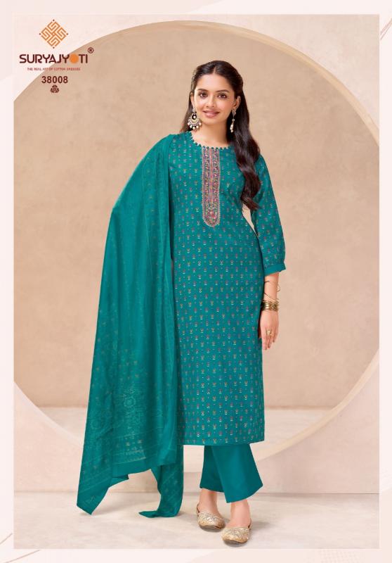 Suryajyoti kalki vol-38 wholesale designer dress material in kit